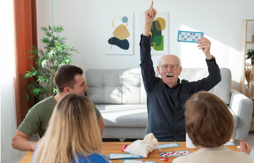 playing bingo 