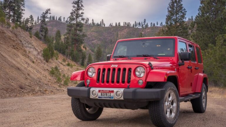 Red Jeep