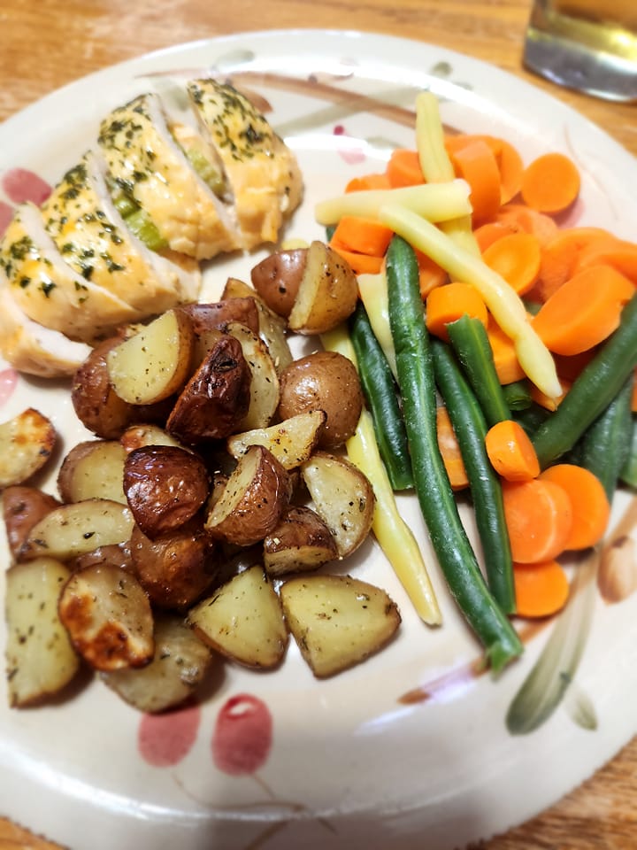 chicken dinner done in Convection Oven