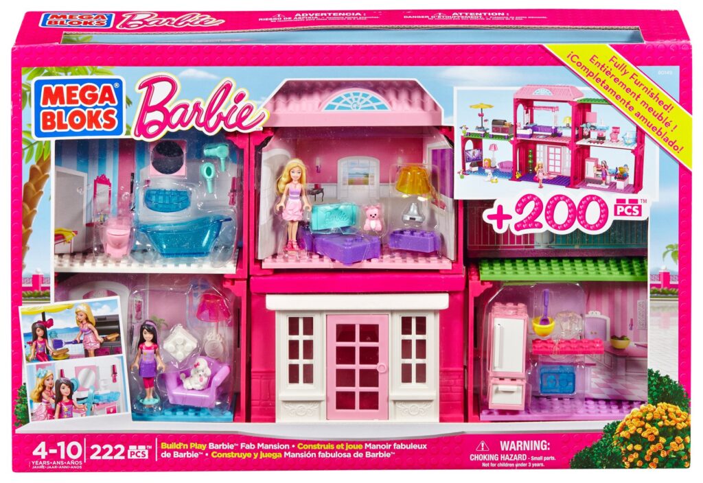 Mega Bloks Barbie Build ‘n Play Fab Mansion