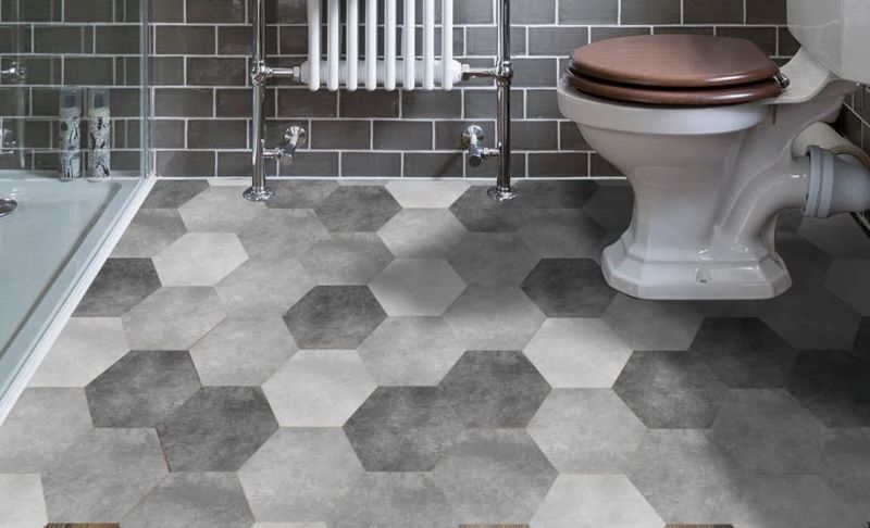 hexagon floor tiles