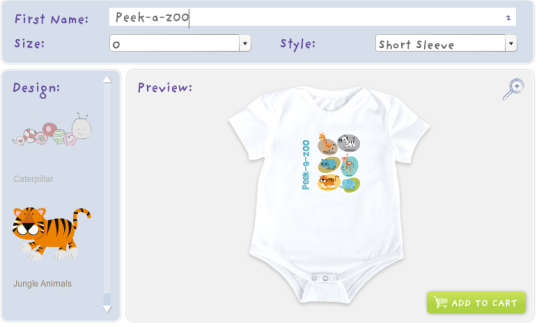 personalized baby onesie