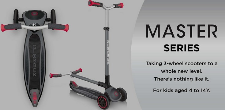 Globber MASTER Series: 3-Wheel Scooters for Teens