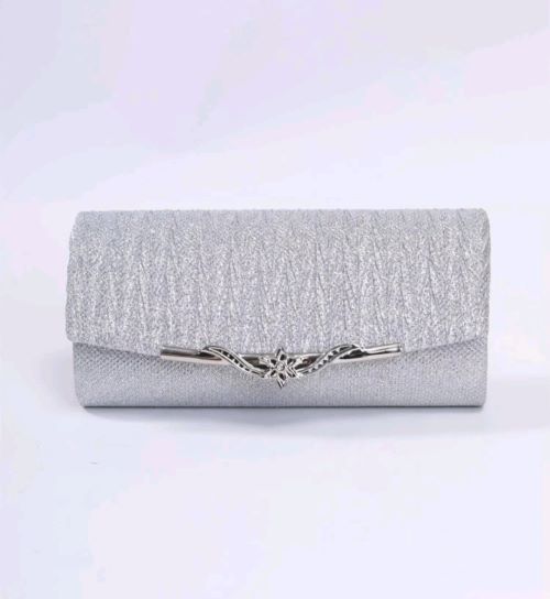 silver handbag