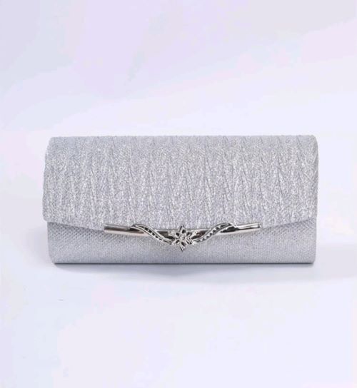 silver handbag