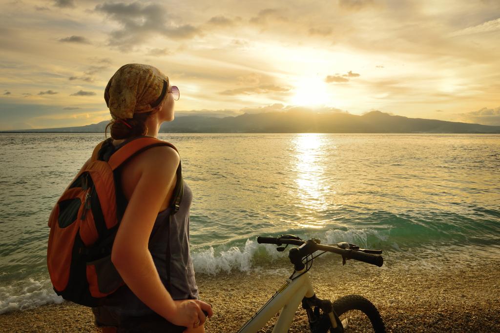 woman enjoying life
