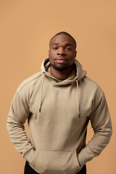 Brown hoodie