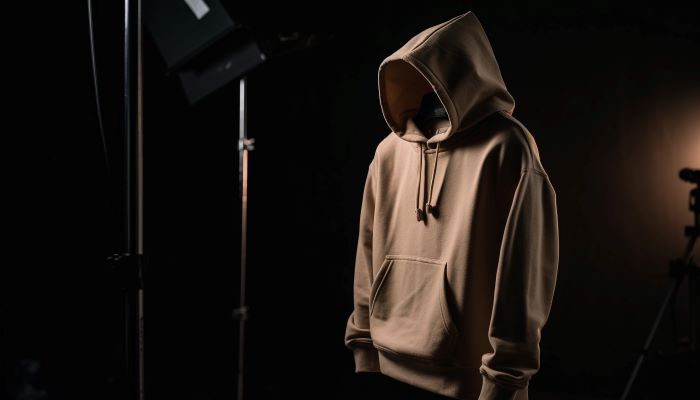 brown hoodie