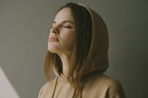 brown hoodie