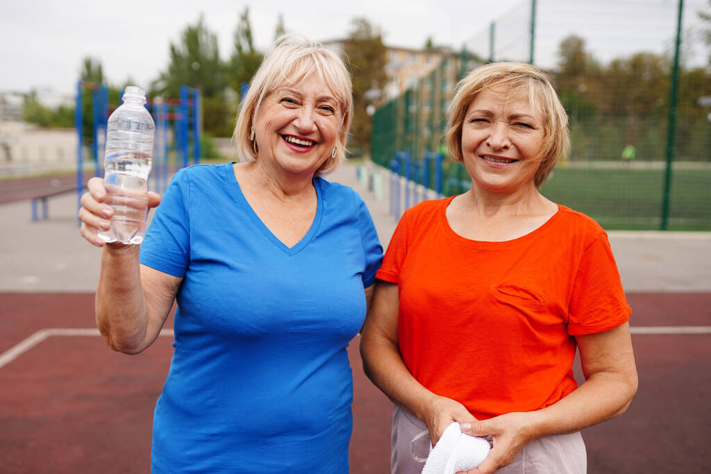 Senior ladies outdoors