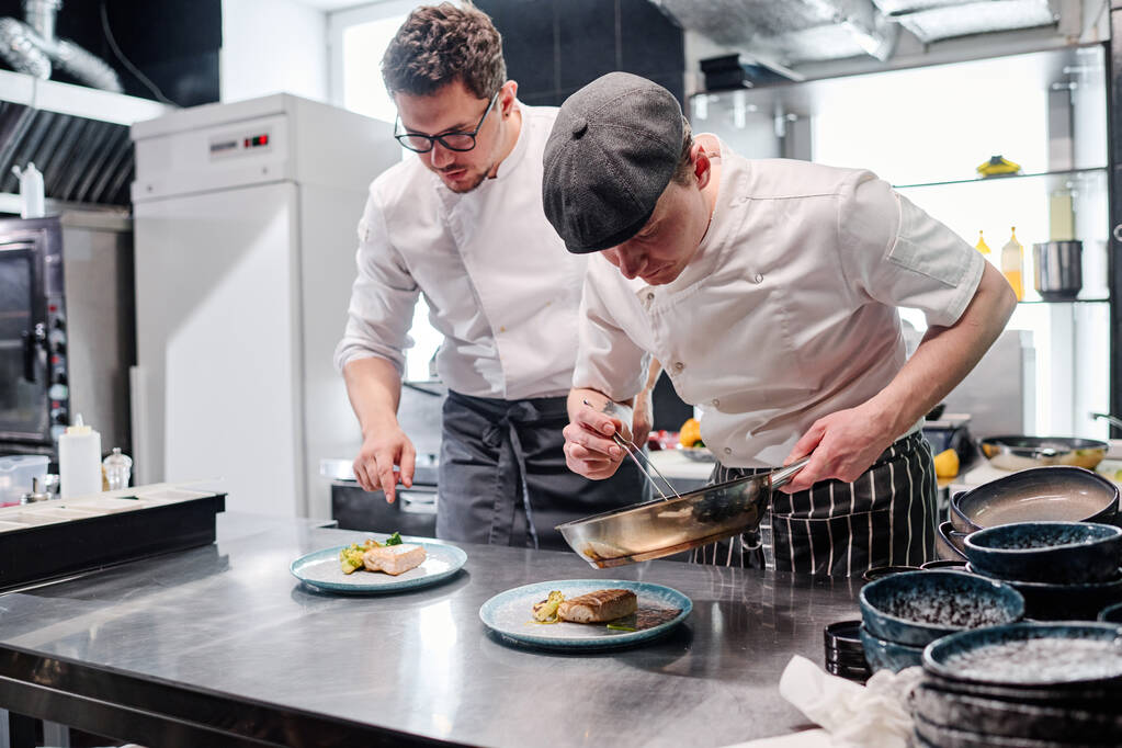 Young confident professional chef