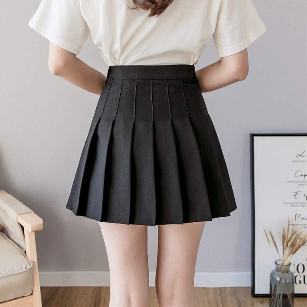 High-Waisted Pleated Skirt