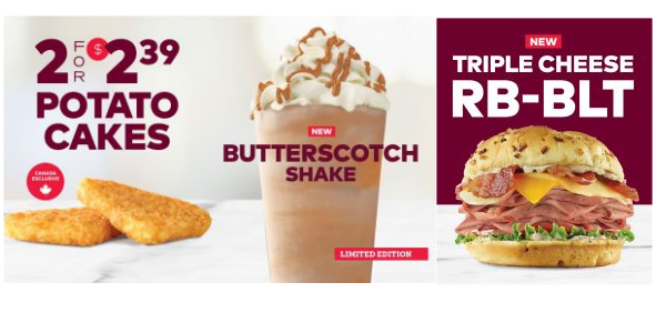 Arby’s Canada brings back Potato Cakes and other favorites.
