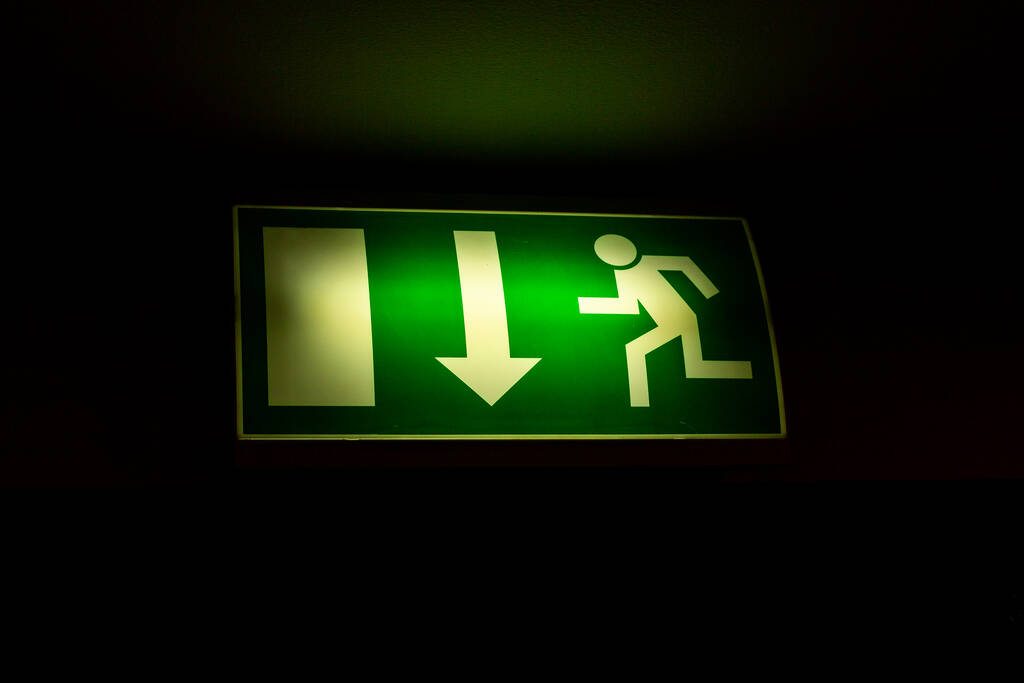 indicating fire exit