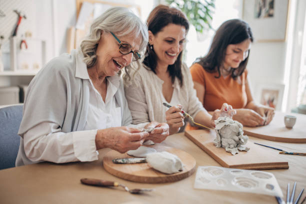 pottery in studio