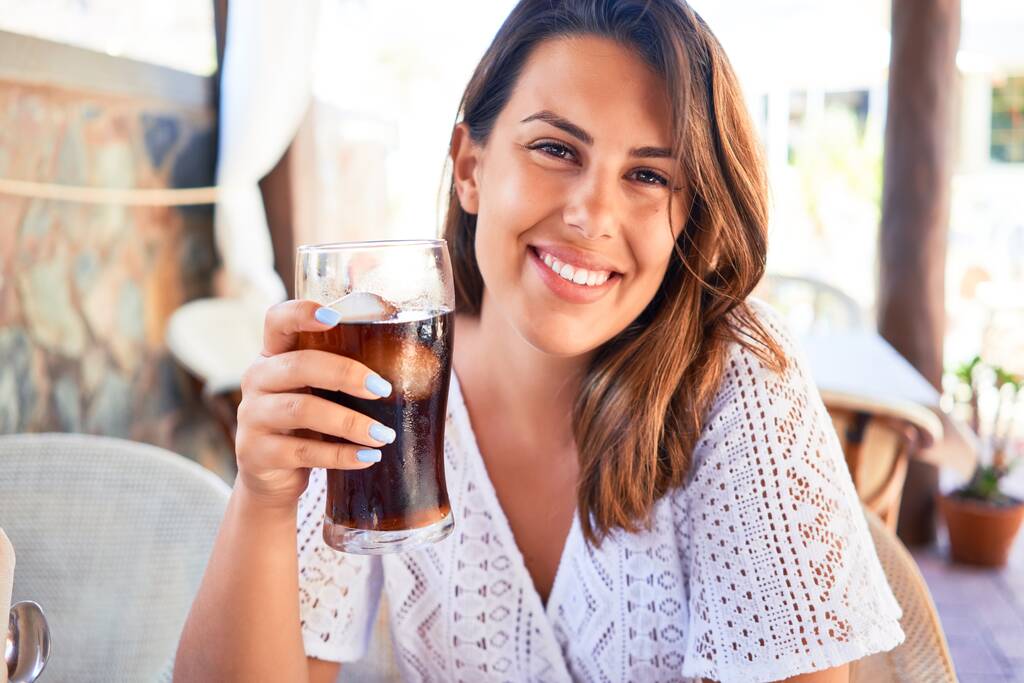 drinking soda