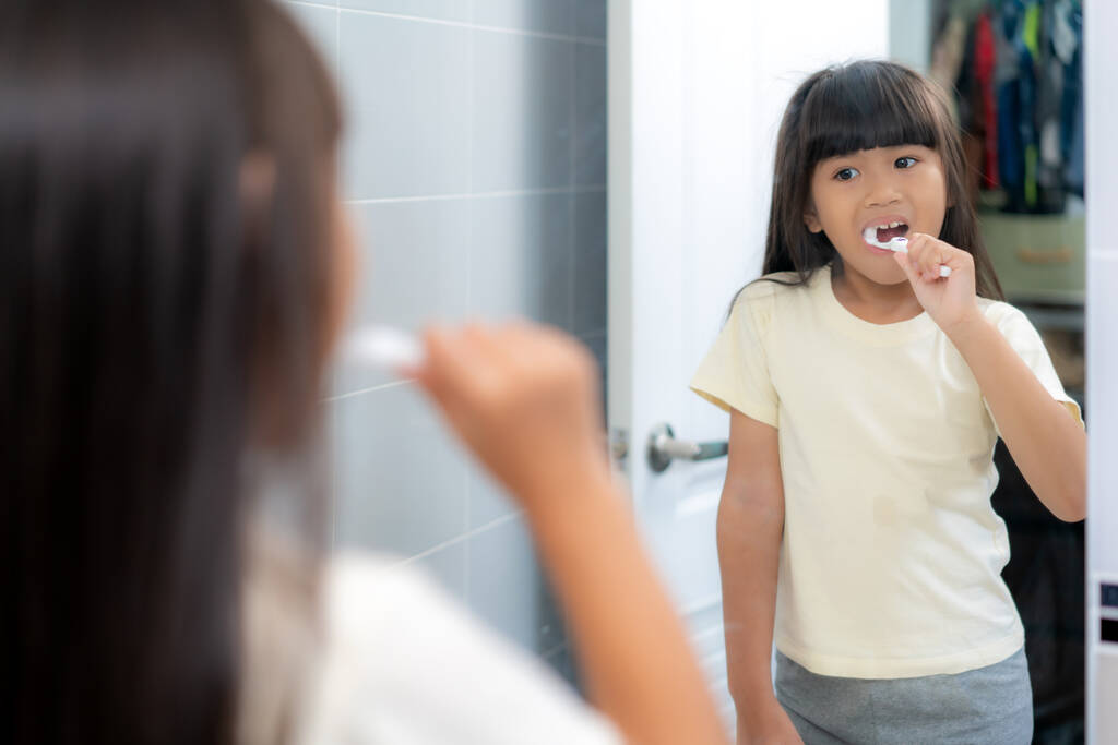 brushing teeth
