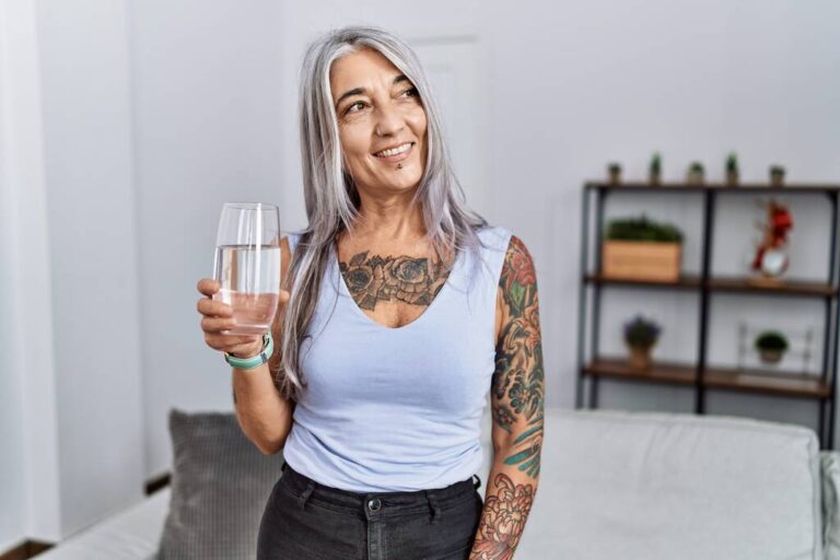 drinking water