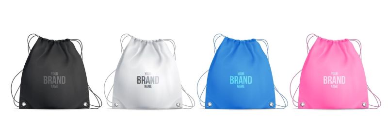 branded drawstring bags