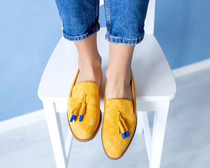 suede loafers