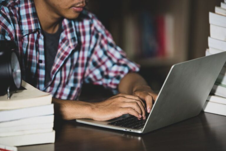 student laptop