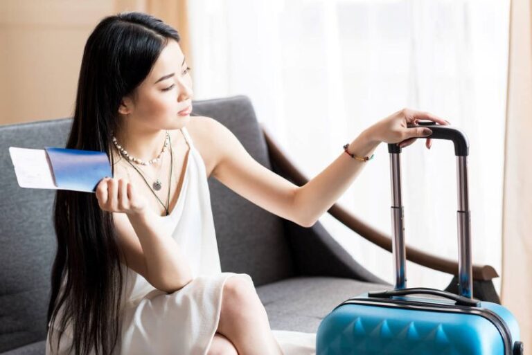 suitcase from tipping over
