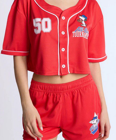 Snoopy 50 Mesh Cropped Jersey