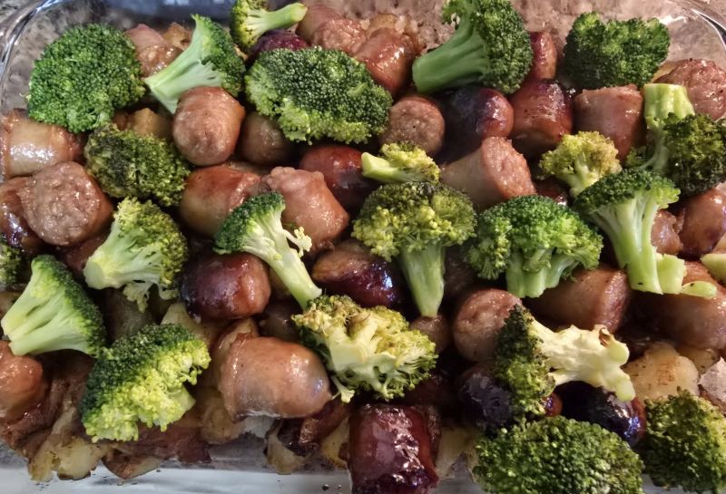 The Ultimate Honey Garlic Sausage Sheet Pan Dinner