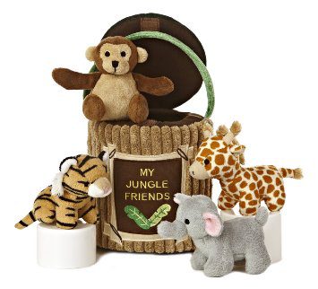 My Jungle Friends Plush Safari Animals Playset for Babies by Aurora