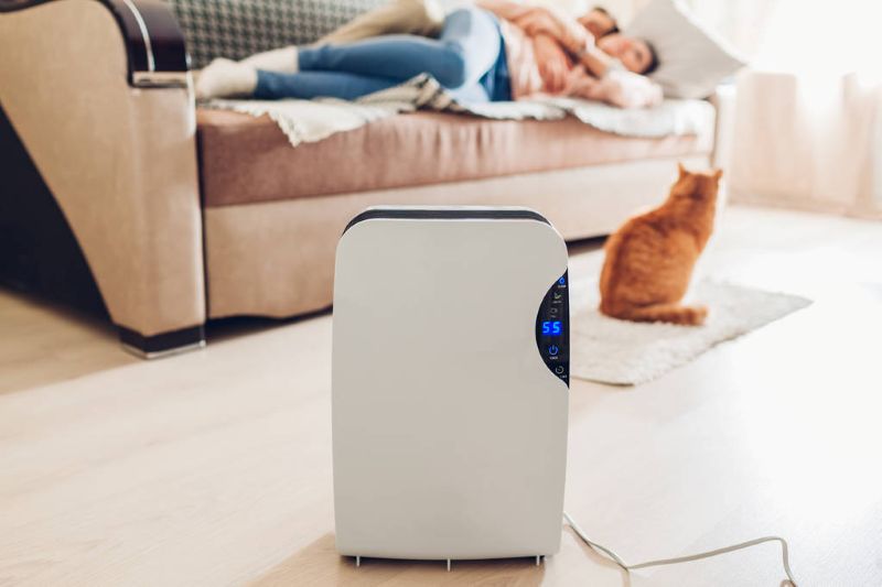 Does a dehumidifier heat a room?