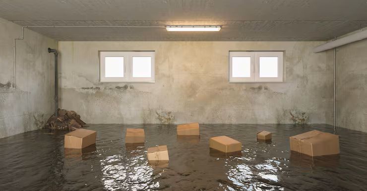 Flooded basement