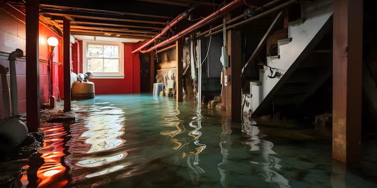 Flooded basement