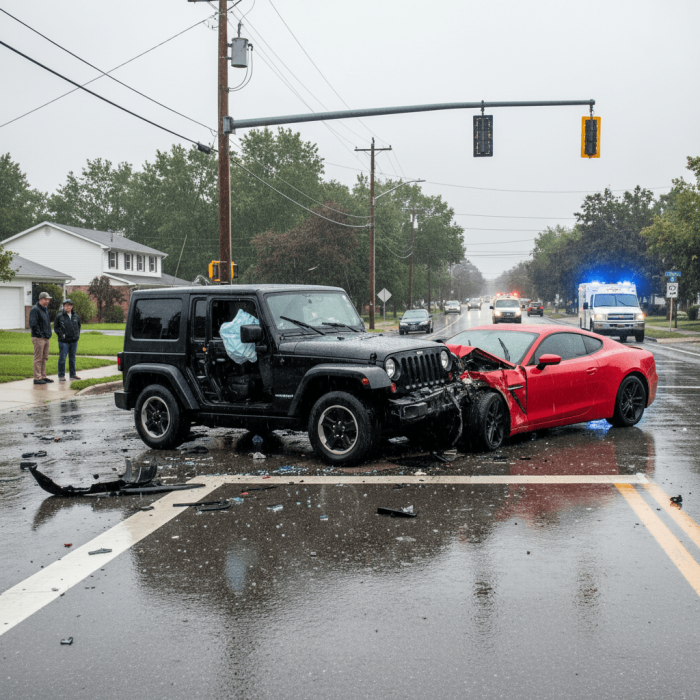 auto accident attorney Hiring an auto accident attorney. Image of a car accident