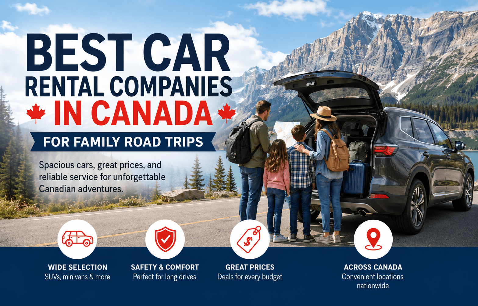 Best Car Rental Companies in Canada for Family Road Trips