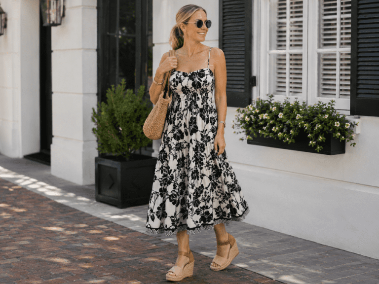 summer wedge heel styling