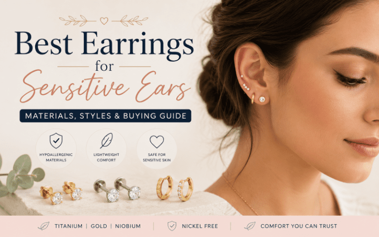 Best Earrings for Sensitive Ears (Hypoallergenic Guide)