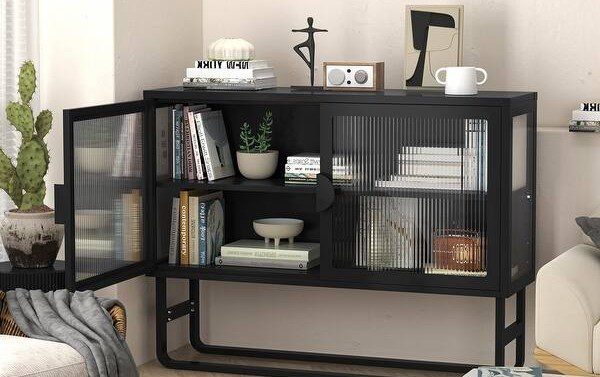 Fluted Glass Cabinets