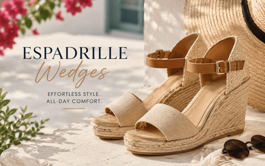 Summer Wedge Heel Styling with espadrille wedges