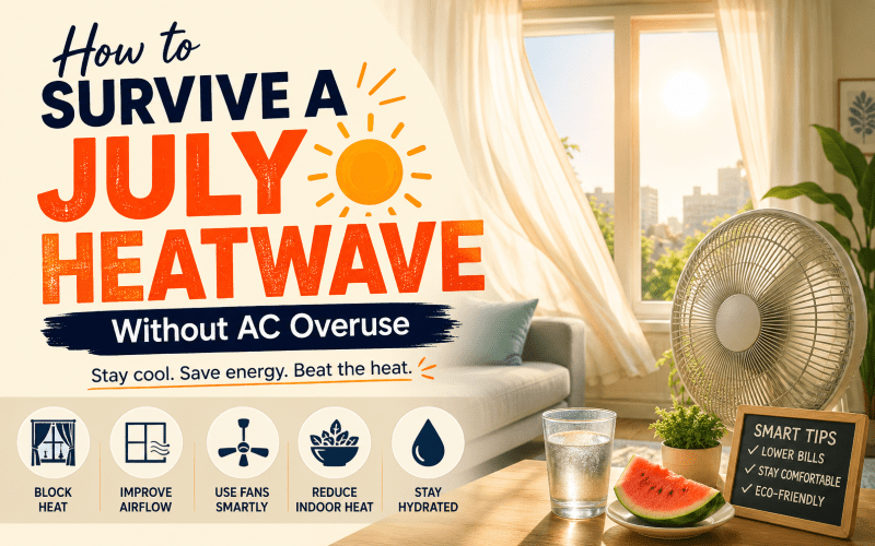 July Heatwave Survival Guide: How to Stay Cool Without Cranking the AC