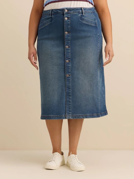 Best Plus-Size Jean Skirt Best Plus-Size Jean Skirt