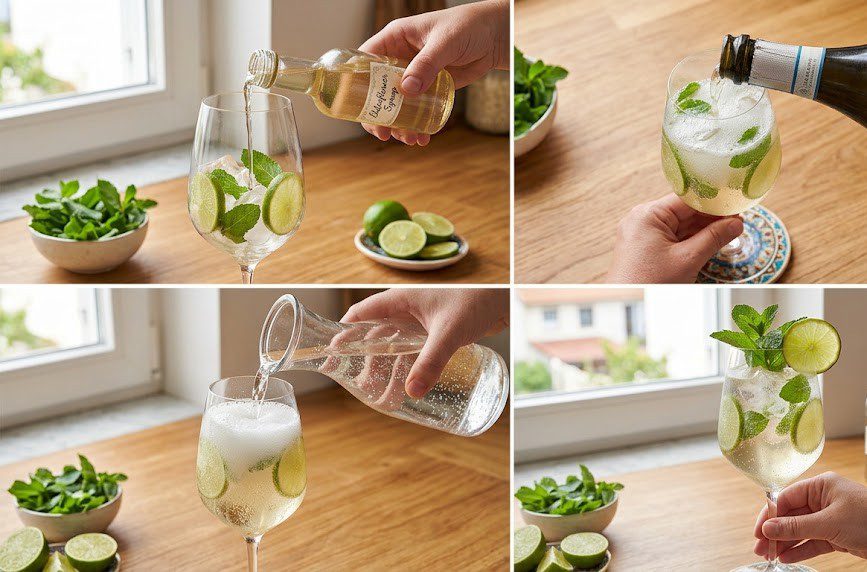 how to make a hugo spritz at home