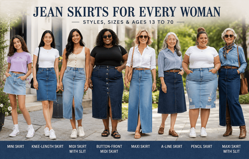 The perfect denim skirts for women The perfect denim skirts for women