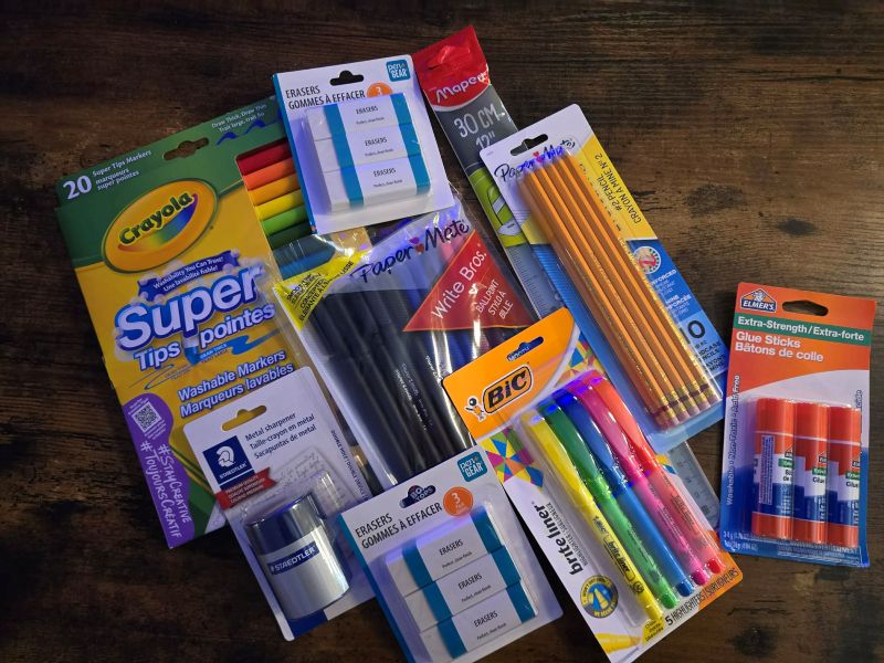 Add School Supplies to Your Grocery List Each Week Back-to-School Supplies