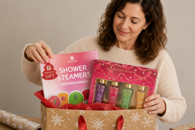 Cozy Holiday Spa Gift Wrapping