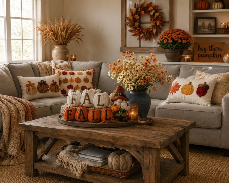 Cozy Farmhouse Fall Living Room