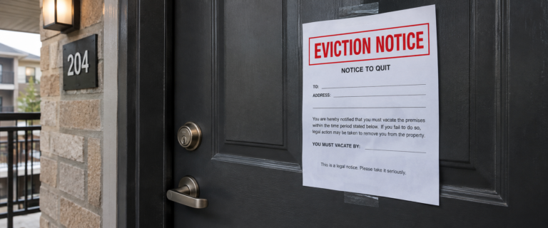 Eviction Notice on Apartment 204