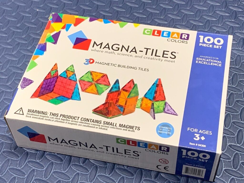 Magna Tiles 04300 Clear Colors 100 Piece Set by Valtech since 1997