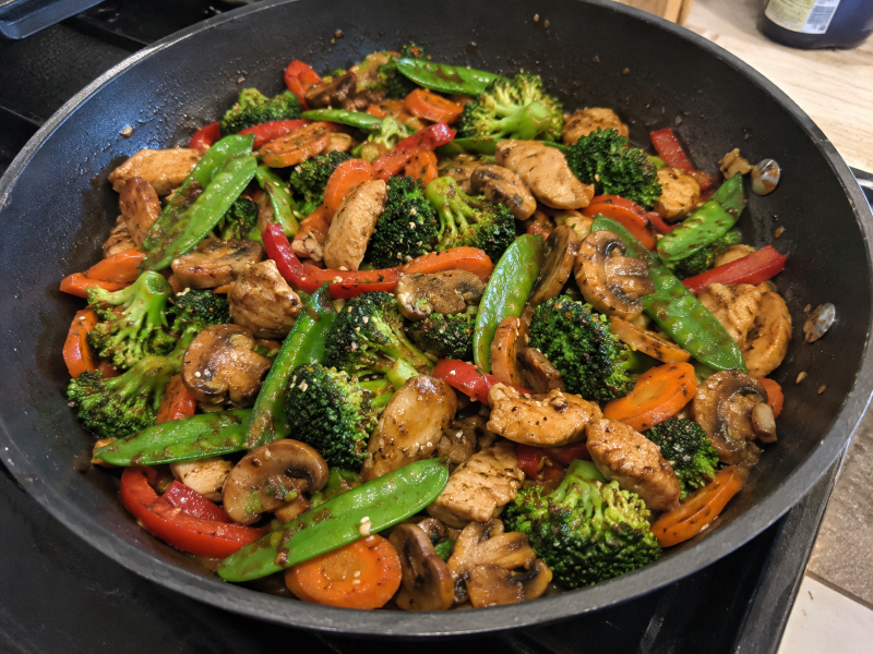 Asian-Inspired Stir-Fry with Tofu or Chicken